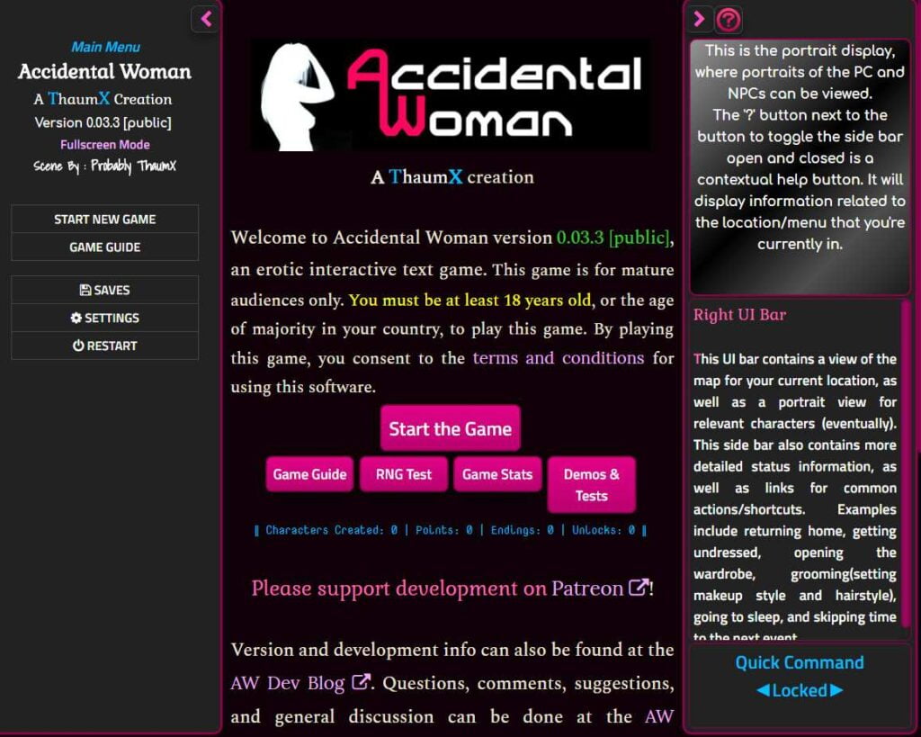 Accidental Woman [ThaumX] Adult Game Download
