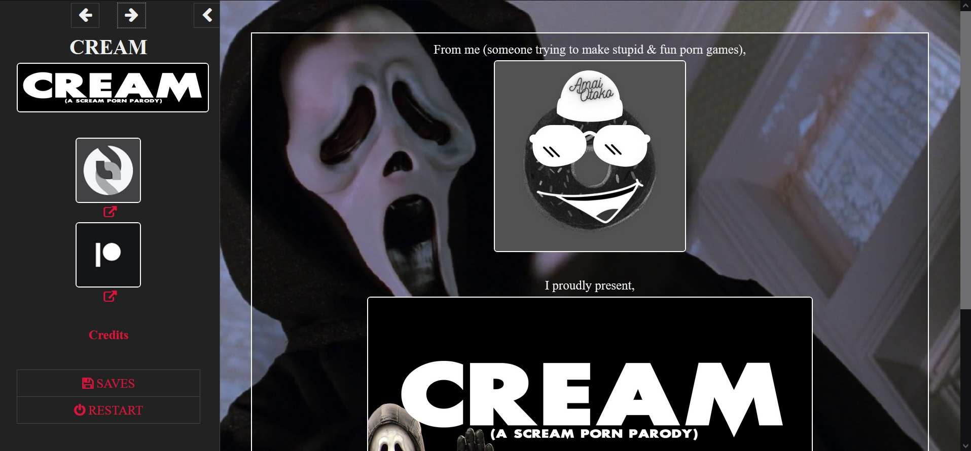 Cream A Scream Porn Parody [AmaiOtoko] Adult xxx Game Download
