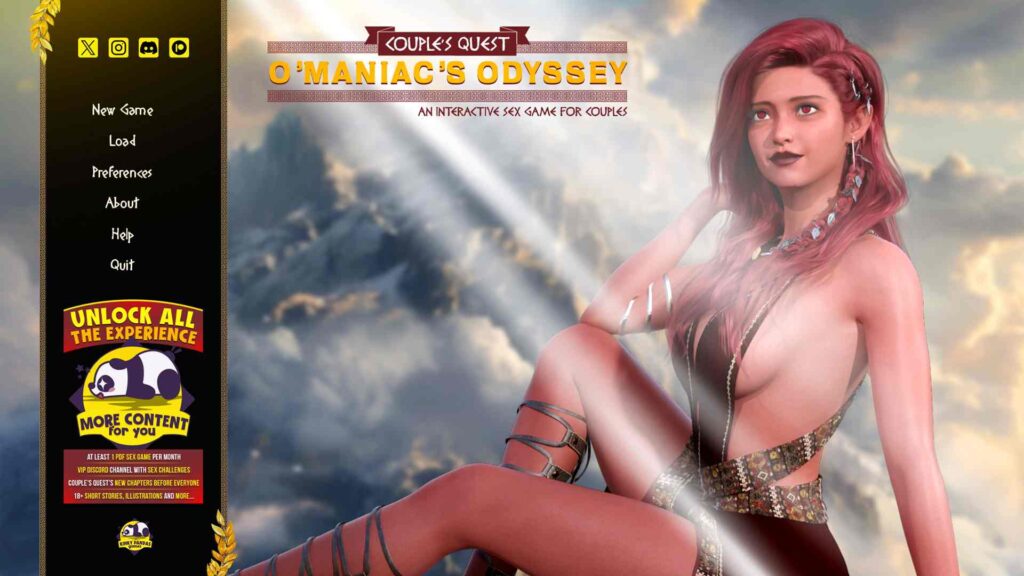 Couple's Quest O'Maniac's Odyssey [Kinky Pandas Games] Adult xxx Porn Game Download